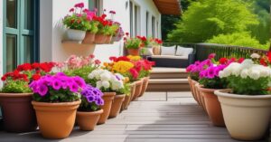 Kwiaty na taras w donicach: piękne rośliny na balkon i taras