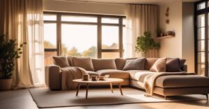 Narożnik przy oknie balkonowym: pomysły na funkcjonalny salon