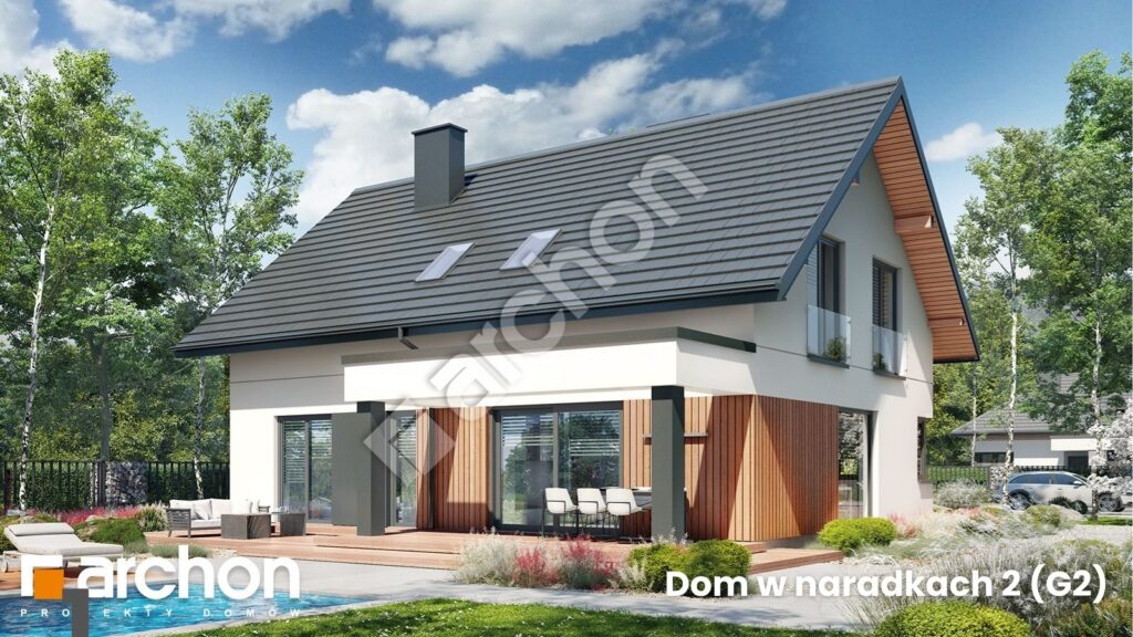 Gdy parter łączy, a poddasze daje prywatność – nowoczesny dom dla rodziny