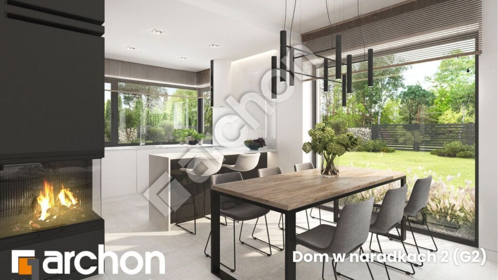 Gdy parter łączy, a poddasze daje prywatność – nowoczesny dom dla rodziny